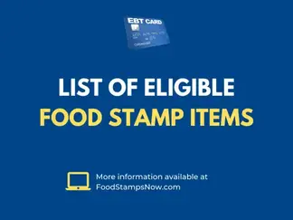 List of Eligible Food Stamp Items for 2023 Food Stamps Now