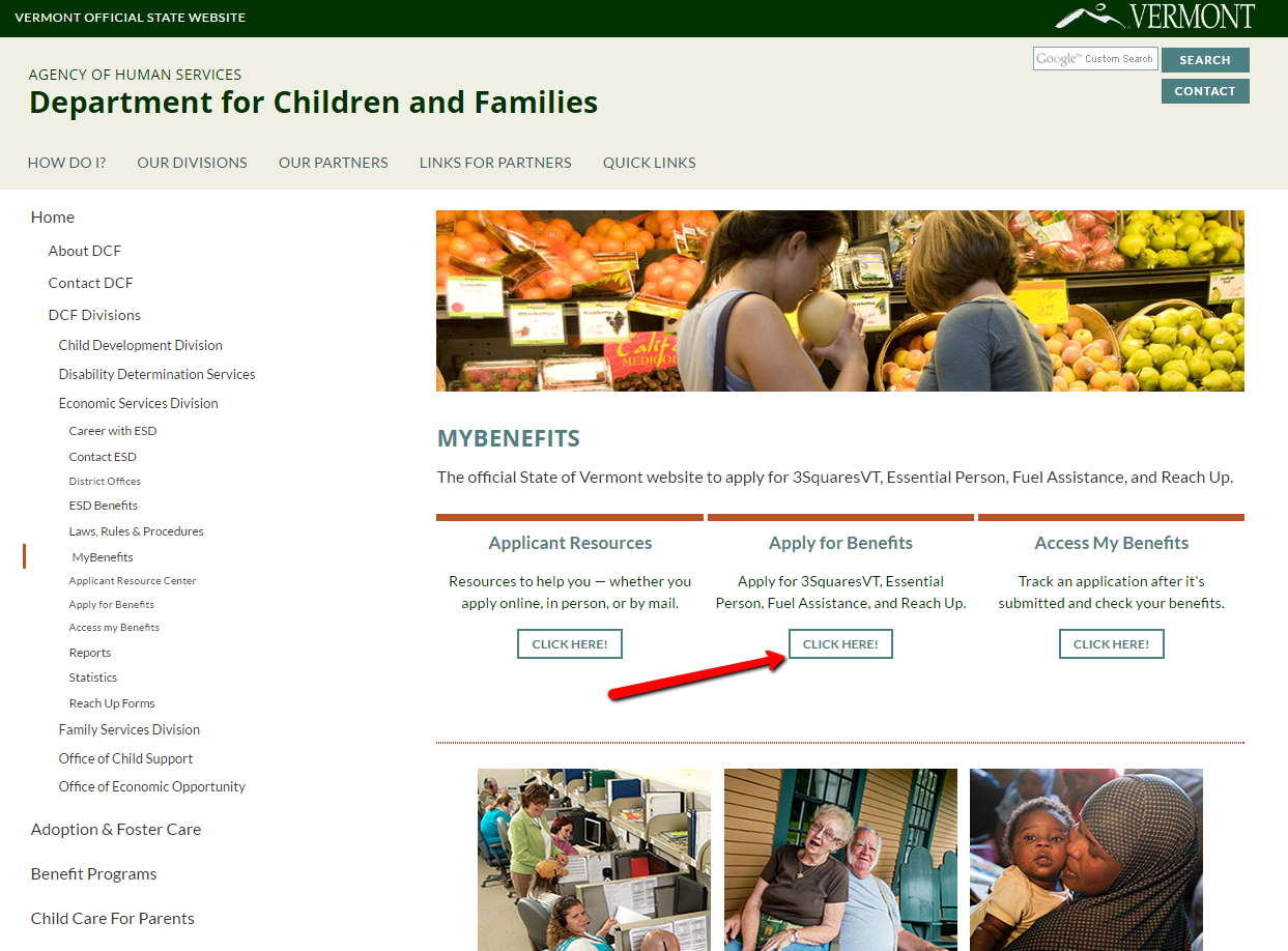 How to Apply for Food Stamps in Vermont Online