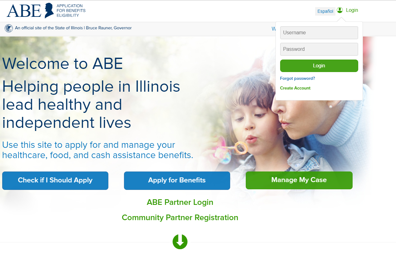 Application for Benefits Eligibility Login