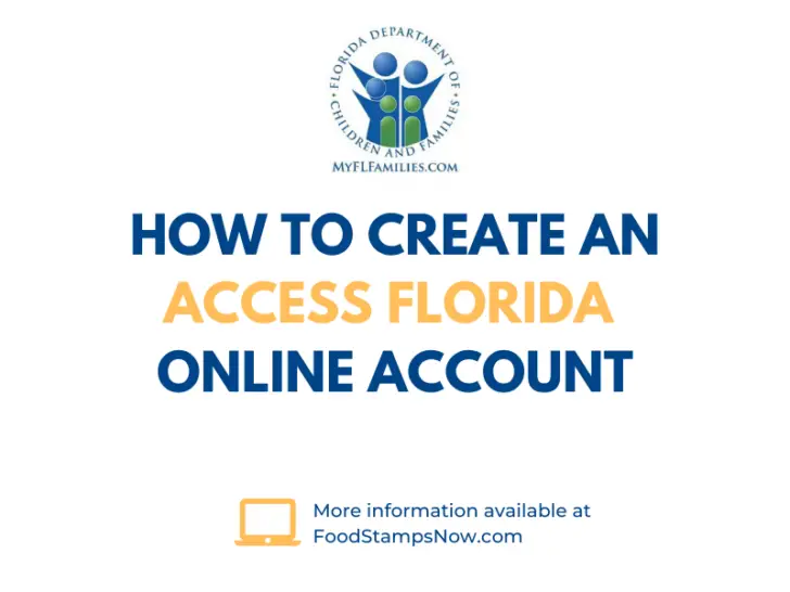 My ACCESS Florida Create New Account