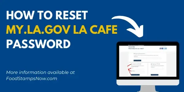 How to reset MY.LA.GOV LA CAFE Password