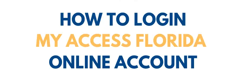 Login ACCESS Florida online account