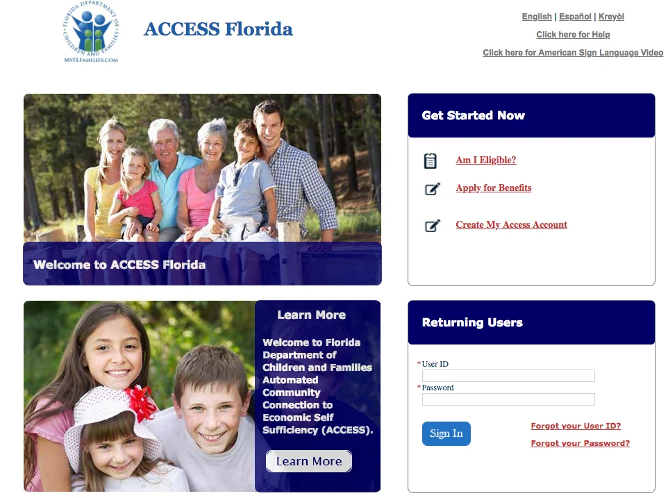 "My Access Florida Account Login"