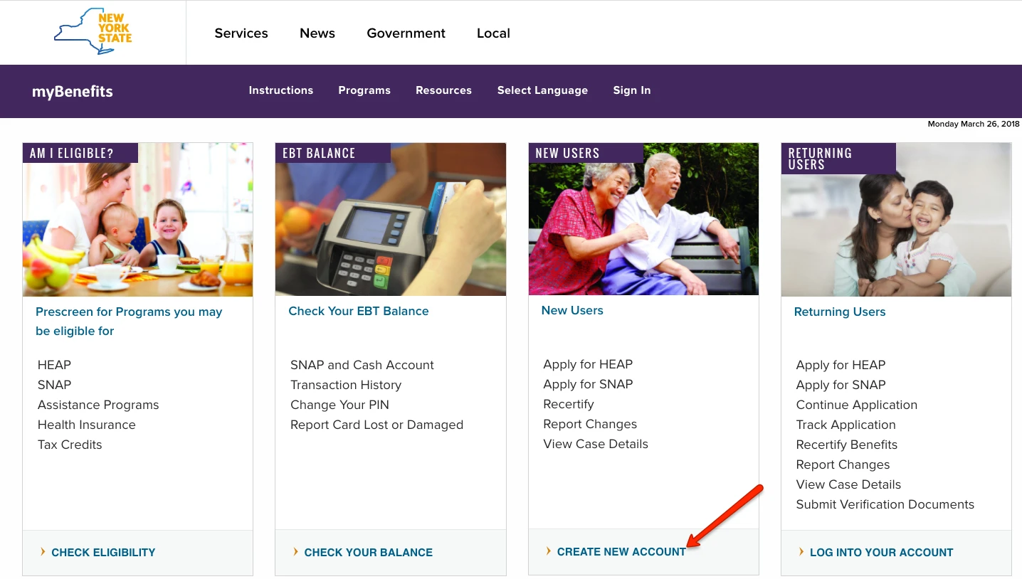 "Mybenefits.ny.gov Create an Account"