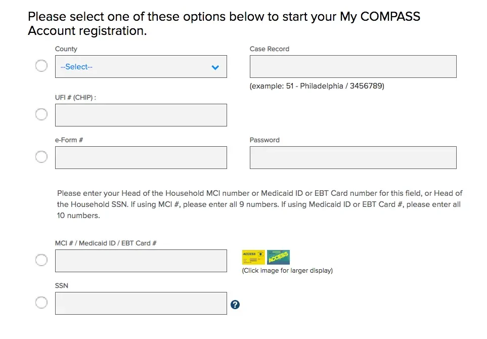 "Create Compass.state.pa.us Account Help -2"