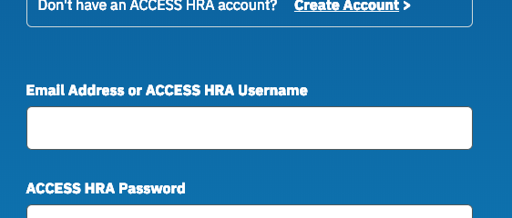 "NYC ACCESS HRA Login"