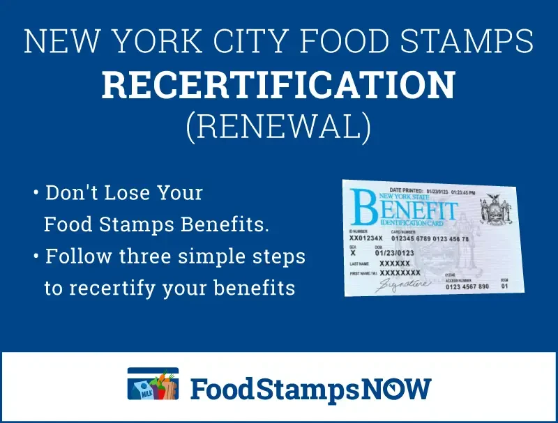"NYC Food Stamps Recertification"