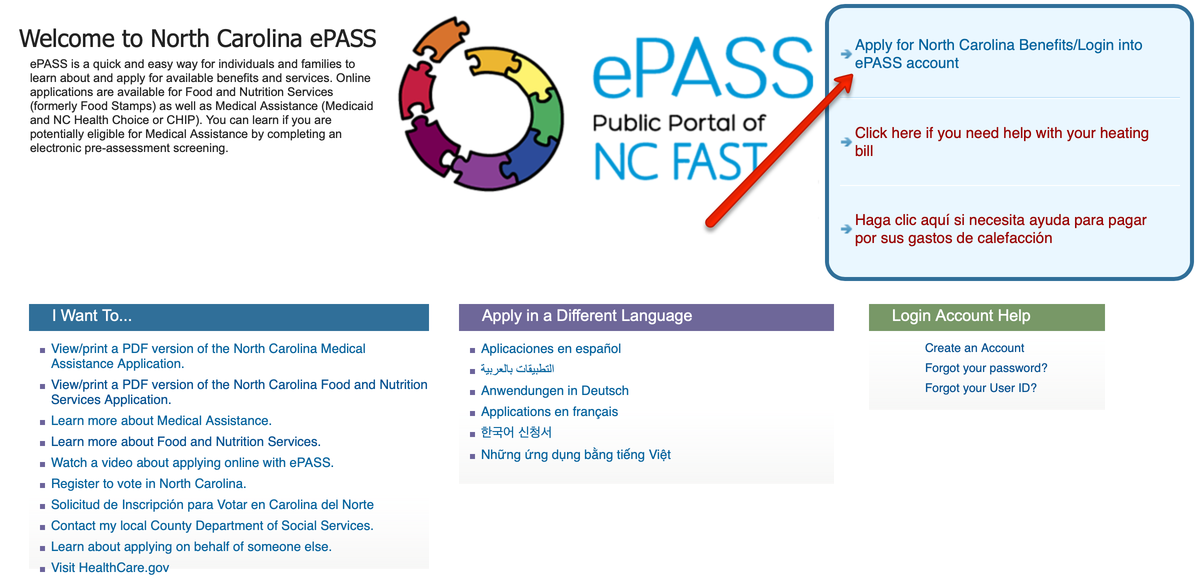 EPass NC Gov Login - Food Stamps Now