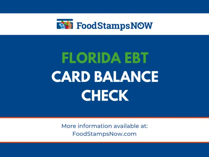 Florida EBT Card Balance – Phone Number and Login