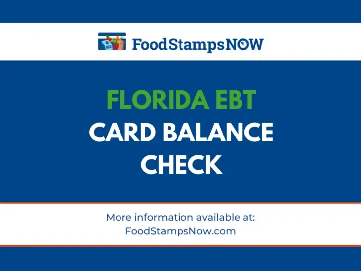Florida EBT Card balance check