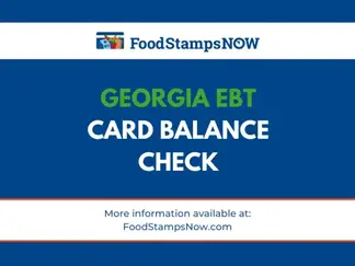 Georgia EBT Card Balance Phone Number and Login Food