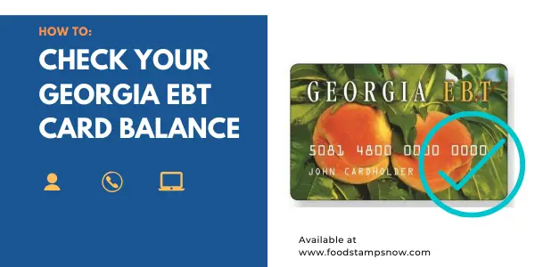 How to Check your Georgia EBT Card Balance