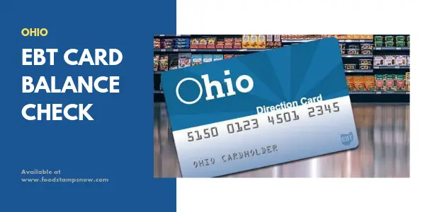 Ohio EBT Card Balance Check