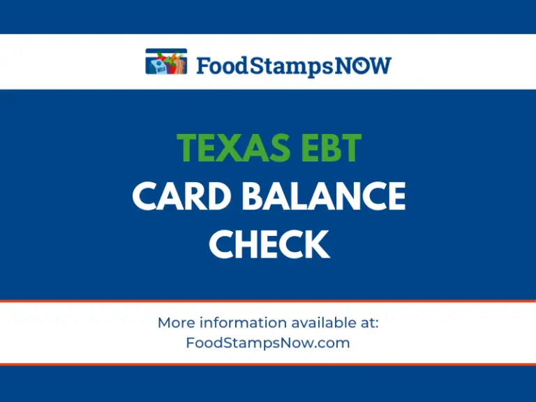 EBT Card Balance Phone Number and Login Food Stamps Now