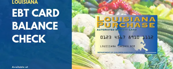 "Louisiana EBT Card Balance Check"