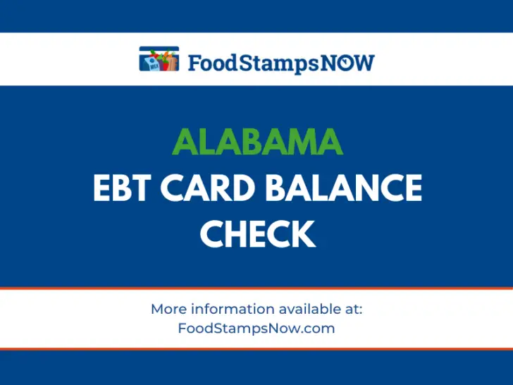 Alabama EBT Balance Check