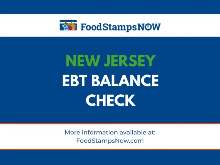 New Jersey EBT Balance Check