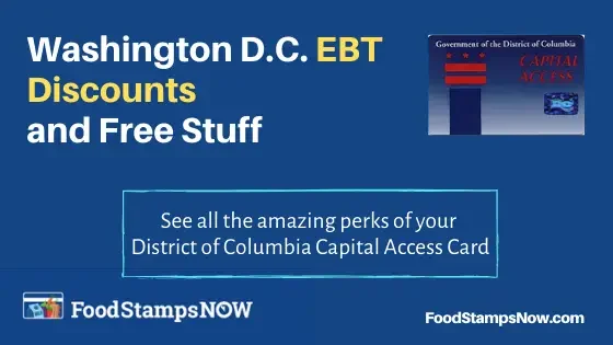 "Washington DC EBT Discounts and Perks"