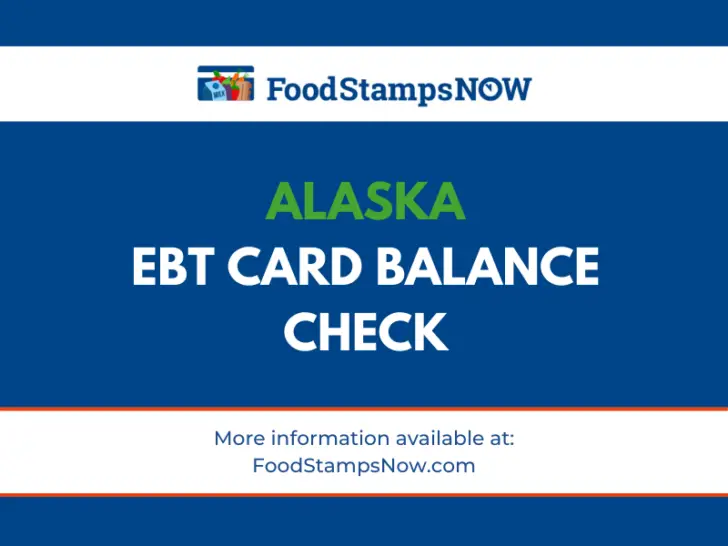 Alaska EBT Card Balance Check