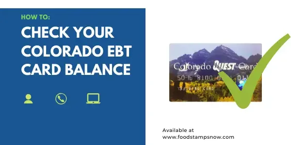 How to Check your Colorado EBT Card Balance