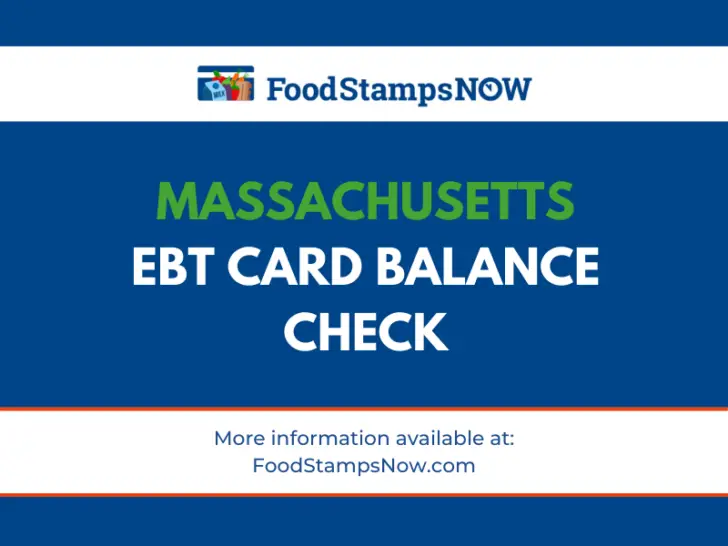 Massachusetts EBT Card Balance Check