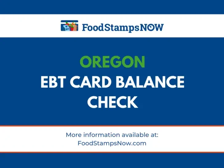 Oregon EBT Card Balance Check