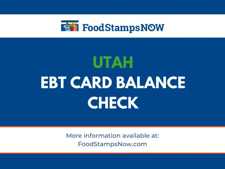 Utah EBT Card Balance Check