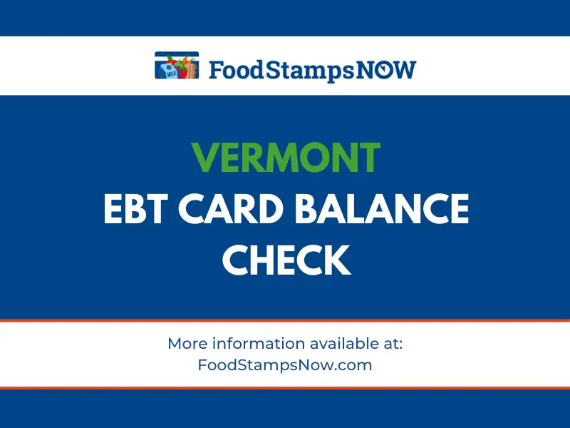 The Vermont EBT Card  Department for Children and Families