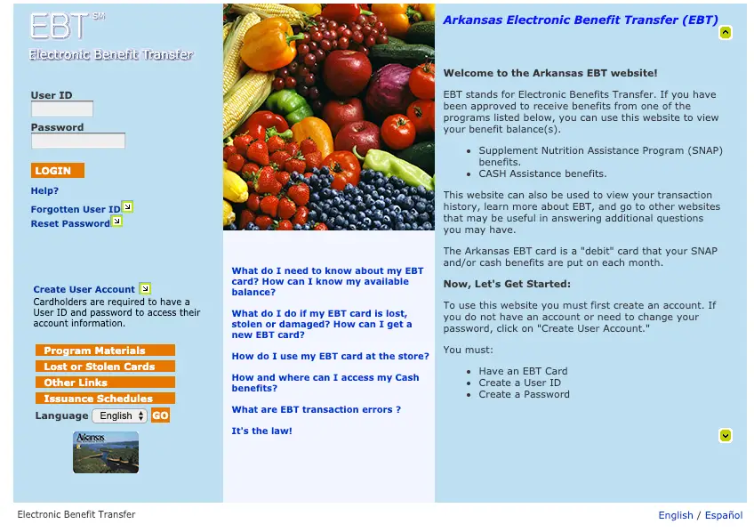 "Check Your Arkansas EBT Card Balance Online"