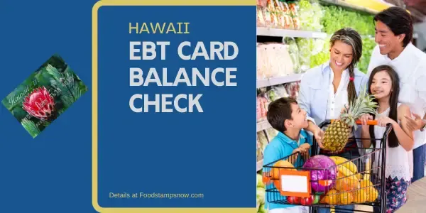 "Check Your Hawaii EBT Card Balance"