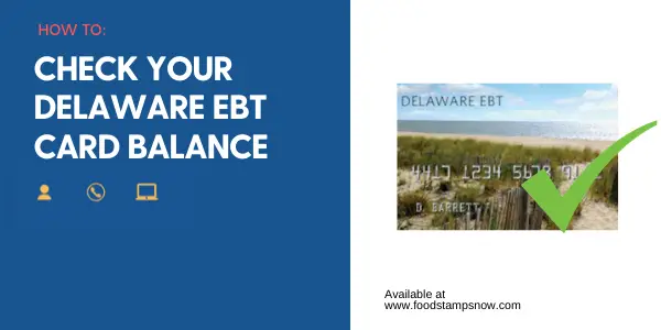 "Delaware EBT Card Balance"