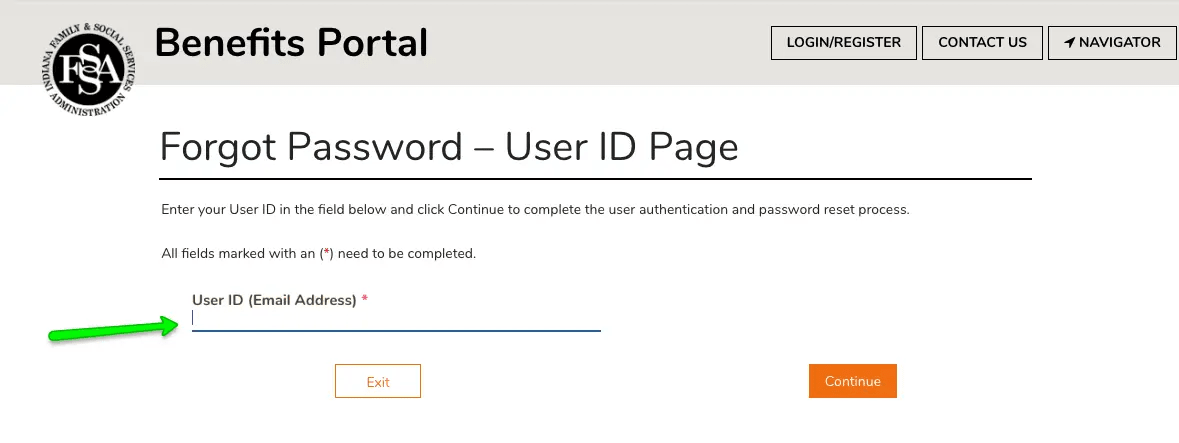 "How to Create FSSA Benefits Portal Login - Forgot password"