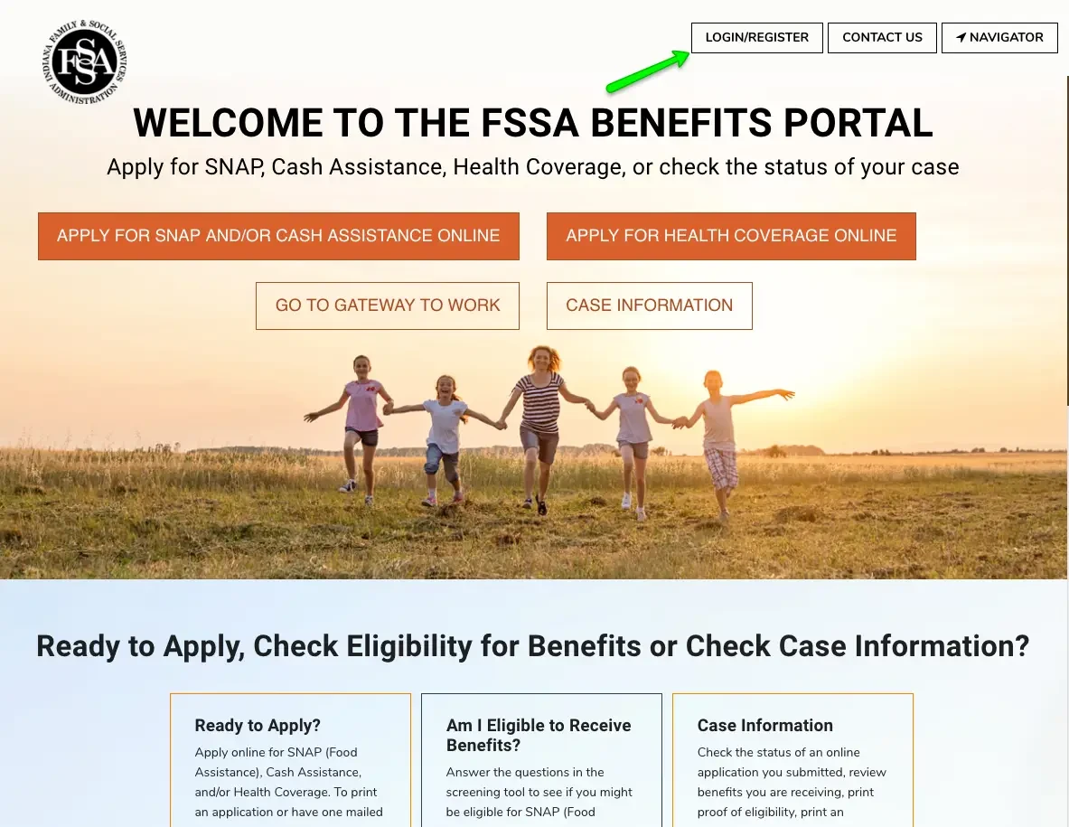 "Indiana FSSA Benefits Portal Login Help"