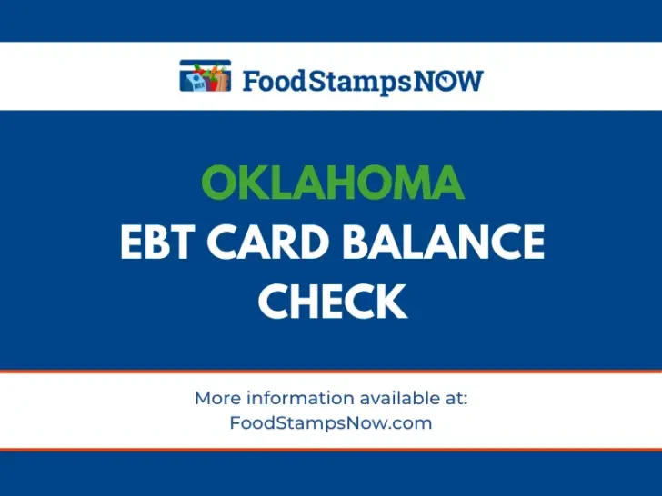 Oklahoma EBT Card Balance Check
