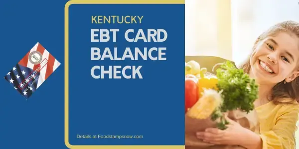 "Check Your Kentucky EBT Card Balance"