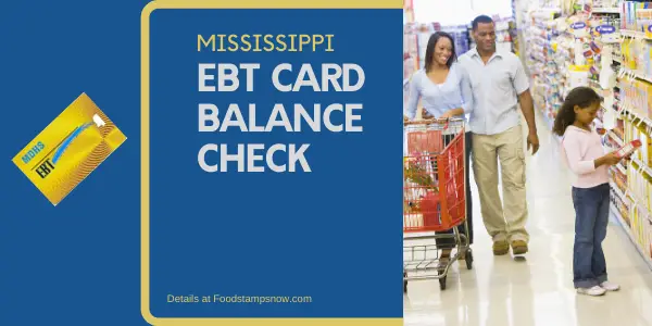 "Check Your Mississippi EBT Card Balance"