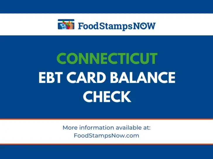 Connecticut EBT Card Balance Check