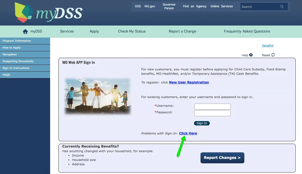 "How to Login to Mydss Missouri Account - forgot username and password"