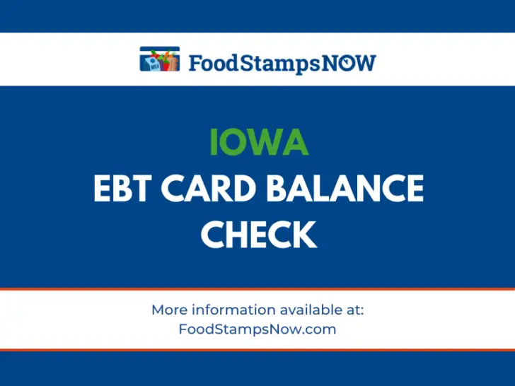 Iowa EBT Card Balance Check