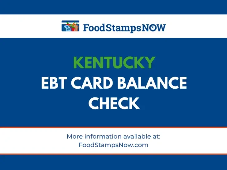 Kentucky EBT Card Balance Check