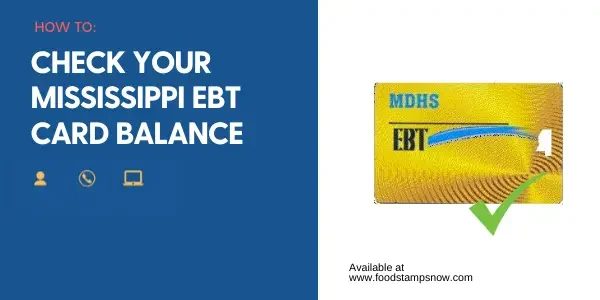 "Mississippi EBT Card Balance"