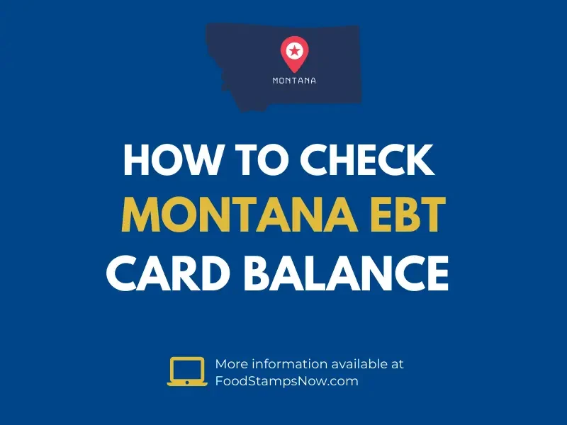Montana EBT Card Balance Check