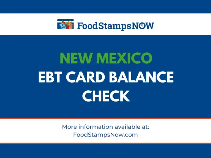 New Mexico EBT Card Balance Check
