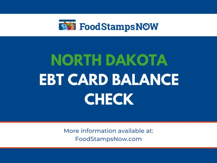 North Dakota EBT Card Balance Check