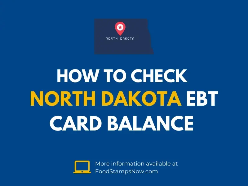 North Dakota EBT Card Balance Check