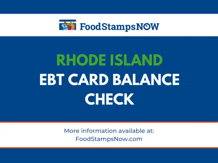 Rhode Island EBT Card Balance – Phone Number and Login