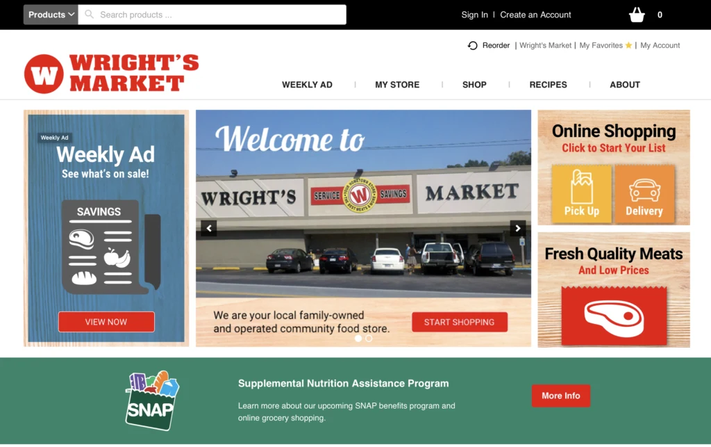 Wright's Market EBT Online