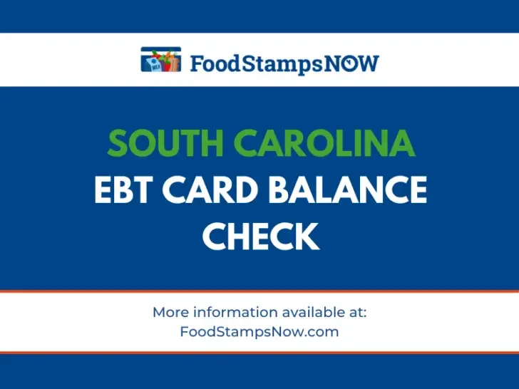 South Carolina EBT Card Balance Check