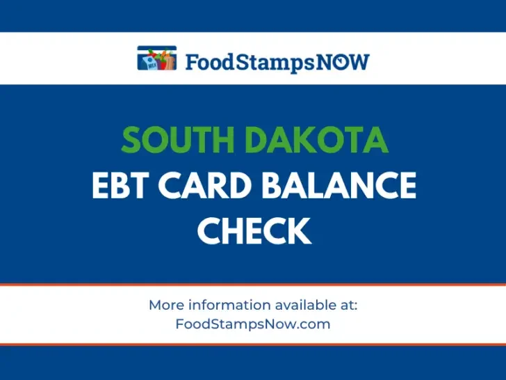 South Dakota EBT Card Balance Check
