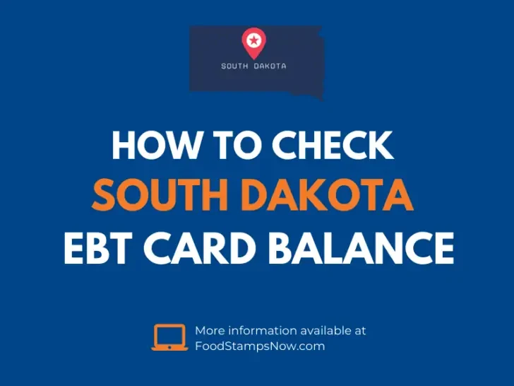 South Dakota EBT Card Balance Check